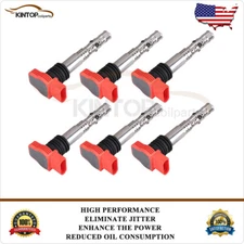 6x Ignition Coils For Audi A4 A6 Quattro 3.0L V6 2002-2006