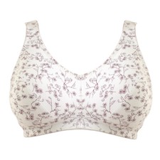 Women's Cotton Non Wired Support Wireless Minimiser Comfort Bra Plus Size ABCDEF