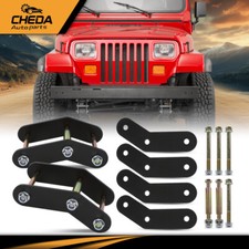 2 Fit For 1987-1995 Jeep Wrangler Yj Front Rear Shackle Relocation Lift Kit