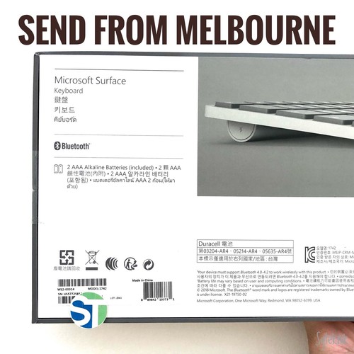 NEW Microsoft Surface Wireless Keyboard (Grey) 1742 English WS2-00014 Laptop Pro - Picture 3 of 10