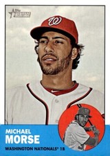 2012 Topps Heritage #69 Michael Morse Washington Nationals