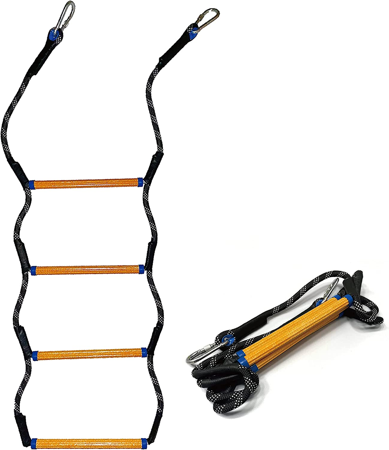 Boat Rope Ladder, Heavy Duty Climbing Rope 400Lbs Strength, 14Mm Reinforced