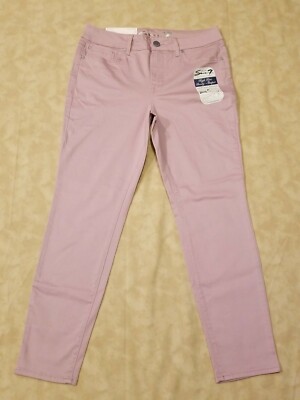 NEW! Seven7 Mauve Shadow High Rise Booty Shaper Skinny Leg Jeans Womens 12