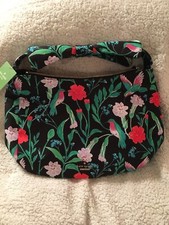 New Kate Spade haring lane corinne PXRU7799 black multi floral red green bag