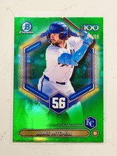 2026 Topps Bowman Blake Mitchell #BTP-56 Top 100 Green Refractor /99 Royals