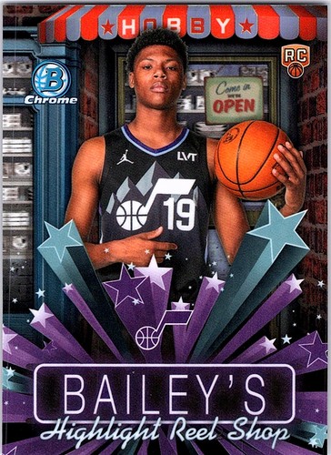 2025-26 Bowman #HS-9 Ace Bailey Hobby Stars Refractor