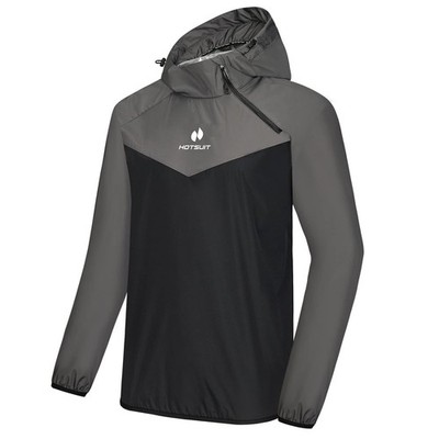 HOTSUIT Sauna Suit Men Weight Loss Gym Exercise Sweat Suits Workout Jacket, G...
