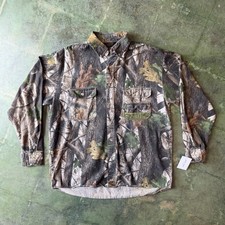 Vintage 2000s Liberty Realtree Woodland Camo Button Up Shirt Men's L Workwear
