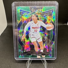 Panini 2025 WNBA Select Green Ice Prizm Alysha Clark Washington Mystics #92