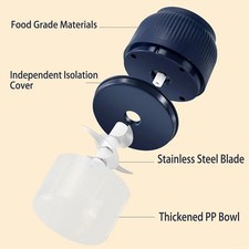 High Power Electric Garlic Chopper Crusher Food Vegetable Mincer Grinder Blender — image 6