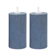 2 Pack 4 x 2 Inch Large Aquarium Air Stone Gray Fish Tank Bubble Diffuser