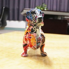 Bunte Dackel Hund Figur Kunstharz Tiere Statue Kunstharz Schreibtisch Deko