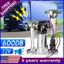 600db 12v Dual Trumpets Super Loud Car Electric Horn Truck Boat Train Speaker 600db 12v Dual Trumpets Super Loud Car Electric Horn Truck Boat Train Speaker