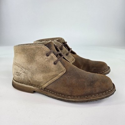 UGG Leighton Bomber Chukka Boot US 9 Desert Brown Distressed  display picture 1