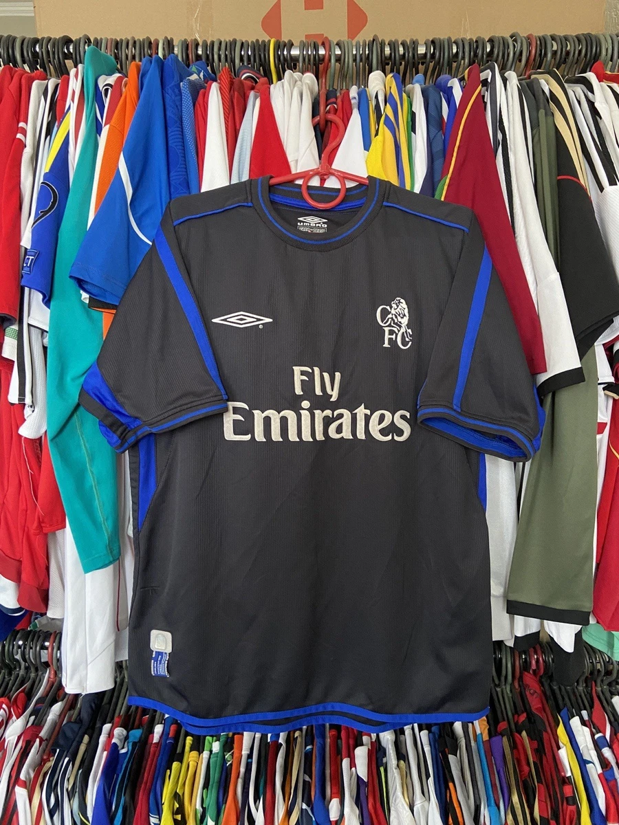 CHELSEA 2002 2003 2004 AWAY FOOTBALL SHIRT SOCCER JERSEY UMBRO sz