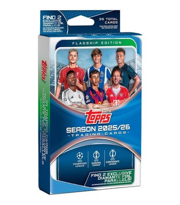 2025-26 Topps Flagship UEFA Club Competitions Soccer - 1x Hanger Box