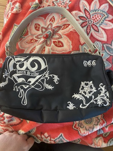 Orange County Choppers OCC Born To ride Black Handbag Purse