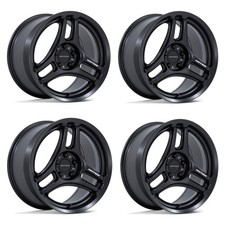 Set 4 18 Motegi Mr161 Kojin Matte Black 18x9.5 Wheels 5x4.5 25mm Rims