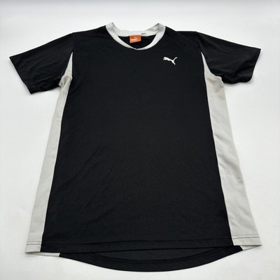 Puma Sport Lifestyle T-shirt Men M Black White Logo
