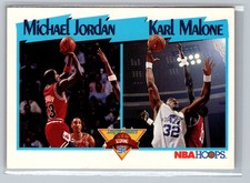 1991-92 Hoops #306 Michael Jordan / Karl Malone LL