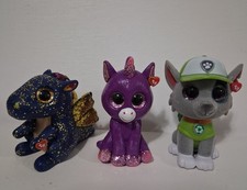 Ty Mini Boos series 3 Figurines Set of 3 Paw patrol Rocky, Amethyst  Saffire