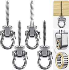 Heavy Duty Swing Hangers with Bearings 4 Pack Stainless Steel 1500LB