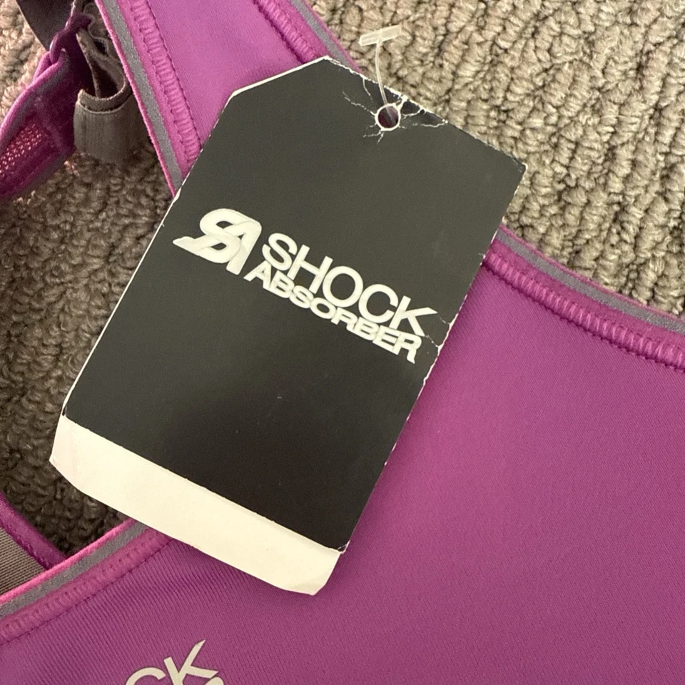 Sujetador deportivo activo amortiguador talla S púrpura nuevo con etiquetas ropa deportiva publicación gratuita Foto 3 de 4