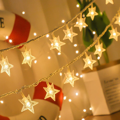 Star String Lights 10Ft 20 LED Fairy Lights Battery Operated Waterproof Indoor O
