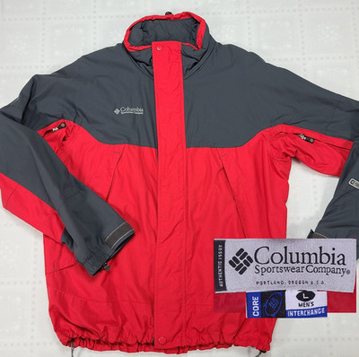Columbia Mens Winter Jacket Coat Large Core Interchange Summit Zone Vintage N20