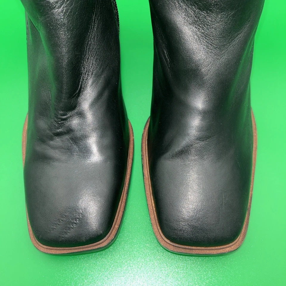 Botines de cuero para mujer Franco Sarto talla 9,5 M L-Stevie negros con cremallera Foto 3 de 4