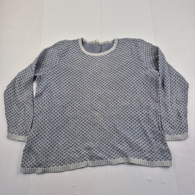 SEASALT Lärche Pullover 22 Blau Damen Freizeit Strickpullover Sweater 100% Ba...