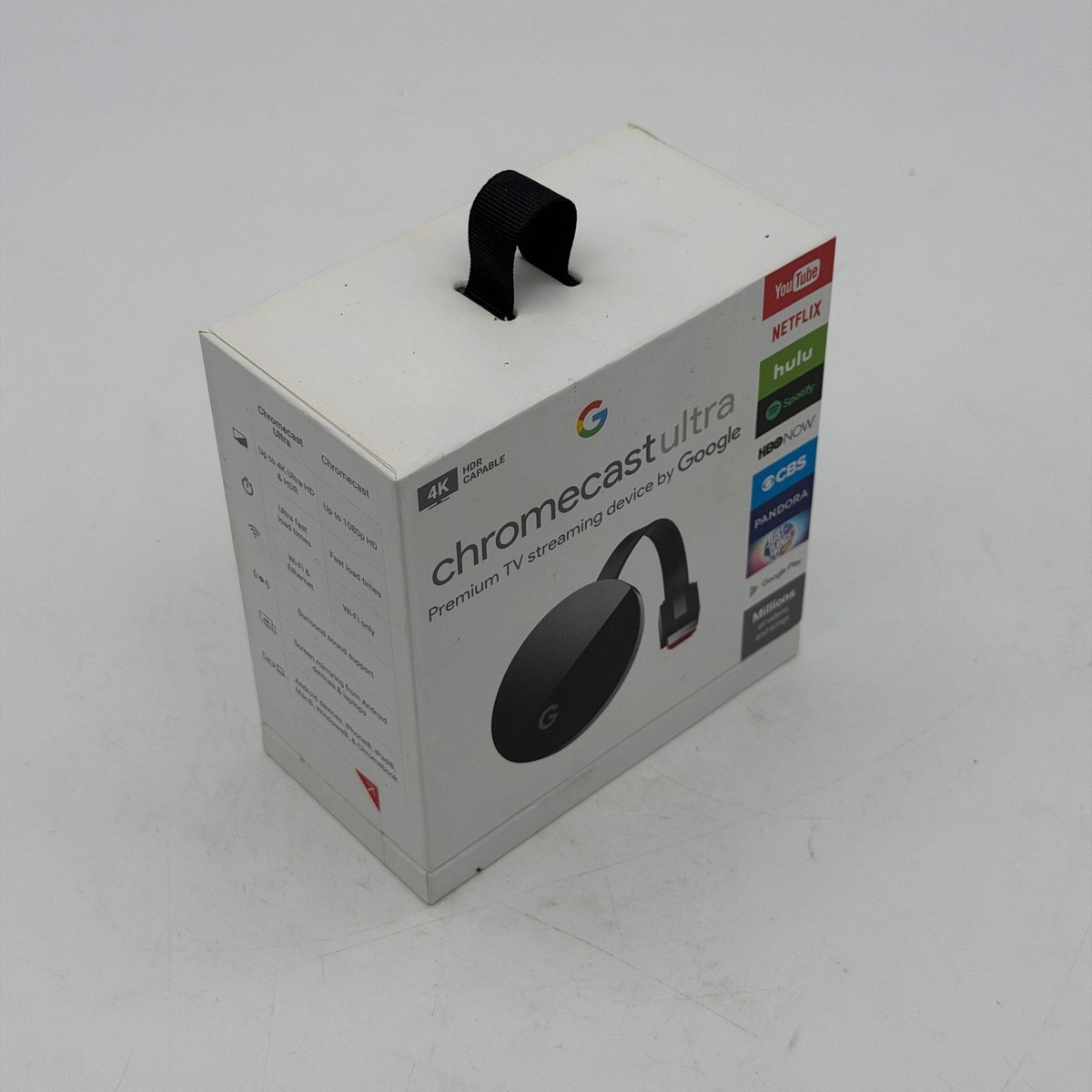 Google Chromecast Ultra 4K Digital Media Streamer - Black