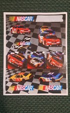 NASCAR Stickers 11pc Hallmark  Race Car Driver  Speed  Checkered Flag  Sponsor    