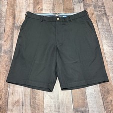 Peter Millar Crown Sport Shorts Mens 34 Black Performance Golf Luxury Athleisure