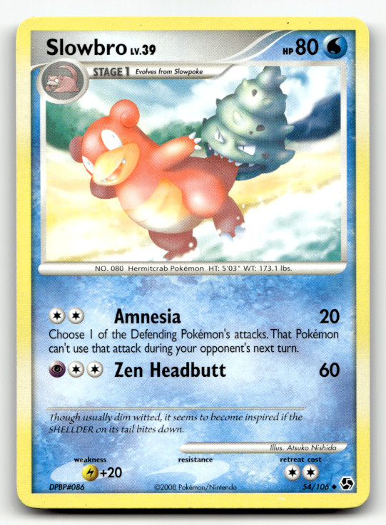 Slowbro 54/106 Normal Uncommon Great Encounters LP