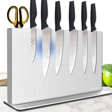 Magnetic Knife Block 16 Inch Double Sided Stainless Steel Silver 004 Pailexin