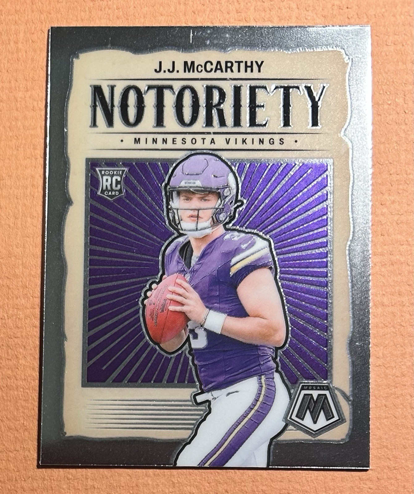 2024 Panini Mosaic - Notoriety J.J. McCarthy #21 (RC)