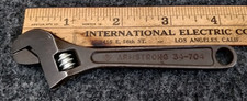 Vintage Armstrong 4 Adjustable Wrench Black Oxide 34-704 Made In Usa