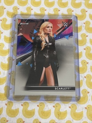 SCARLETT #96 2021 TOPPS FINEST WWE nxt wrestling divas bordeaux karrion