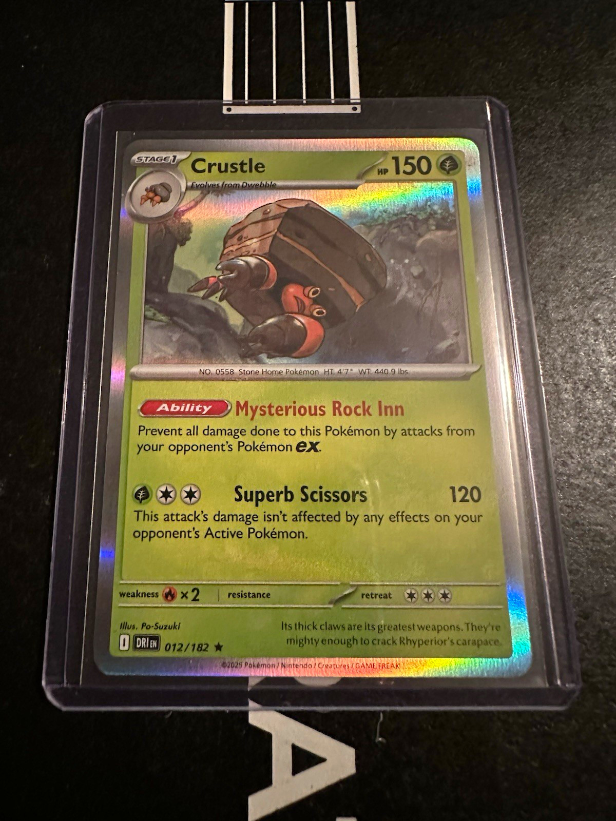 Crustle 012/182 Sv10: Destined Rivals  Holo Pokémon TCG Card