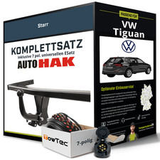 Anhängerkupplung starr für VW Tiguan +E-Satz ABE