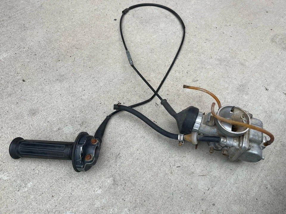 1978 Yamaha YZ 125 Carburetor and Throttle Assembly YZ125E 2K6 - Image 2 of 4