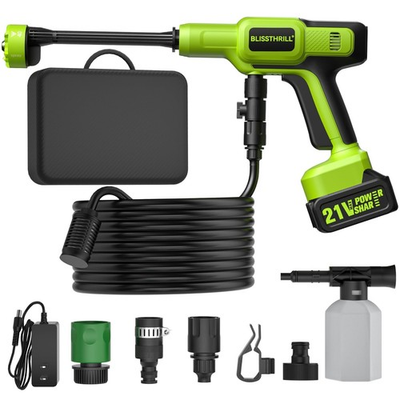 #ad #ad Portable Cordless Pressure Washer 1100 PSI Battery Operated Lightweight 23FT $151.99
