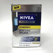 Nivea for Men Energy After Shave Splash, 3.3fl oz | Instant Effect Taurine | NIB