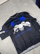 Paintball Junkies Reversible* Jersey Size XL Vintage Skulls Black / Gray* padded