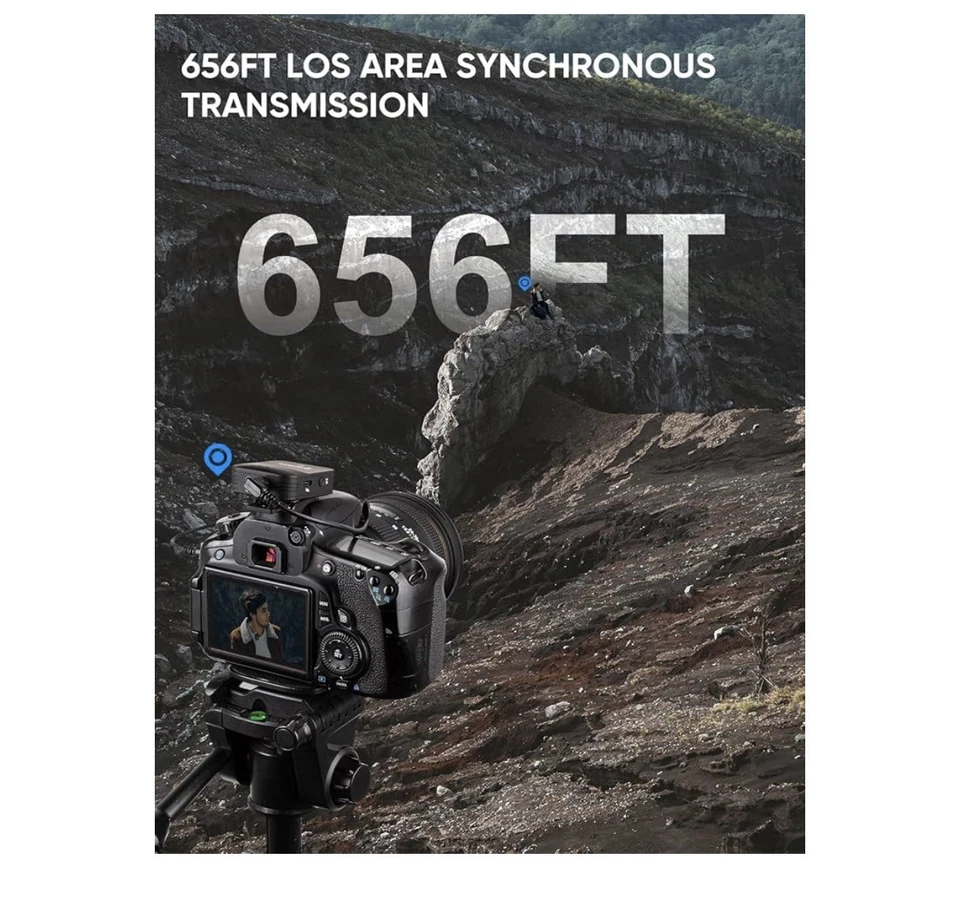 Micrófono Lavalier Inalámbrico Moman C1X, Solapa Doble Canal 2.4GHz M... Envío Rápido Foto 2 de 4