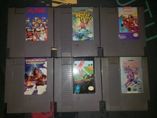 Nintendo NES Vintage Game * LOT OF 6 GAMES * Tested Working Dr Mario Bayou Billy