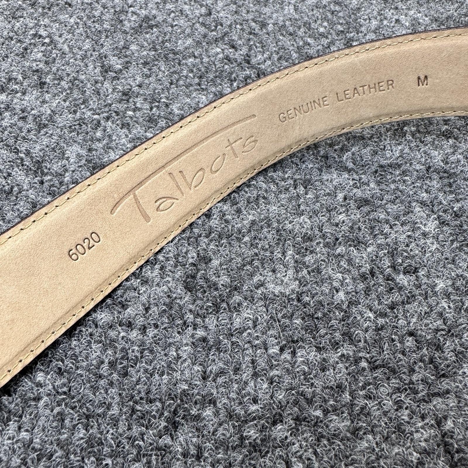 Talbots Classic Brown Leather Solid Brass Buckle … - image 5