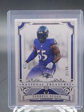 TERRELL SUGGS 2025 NATIONAL TREASURES FOOTBALL #9 /99 RAVENS Q5454