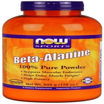 NOW Sports Beta-Alanine Pure Powder 2 000 Mg Muscular Endurance 500 Grams